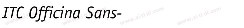 ITC Officina Sans字体转换